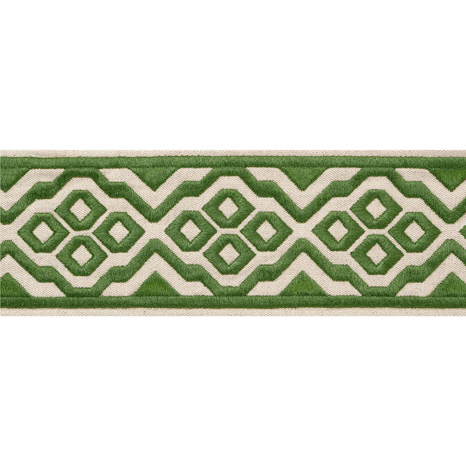 Belinda Tape Fern E12189 by Thibaut Fabric Thibaut Fabric Belinda Tape Fern E12189Fabric Tapes & Trims Volume 3 54% Cotton, 36% Linen, 10% Spun Poly INDIA </p><p>Repeat: V: 2.5 2.875 - Fabric Carolina -