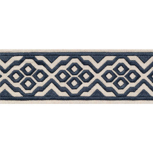 Thibaut Fabric Belinda Tape Navy E12194