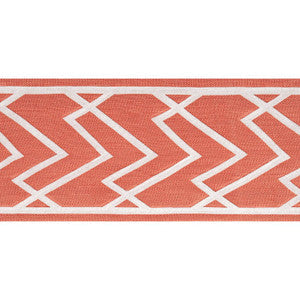 Thibaut Fabric Summit Applique Tape Coral E12210