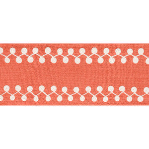 Thibaut Fabric Perla Tape Coral E12220