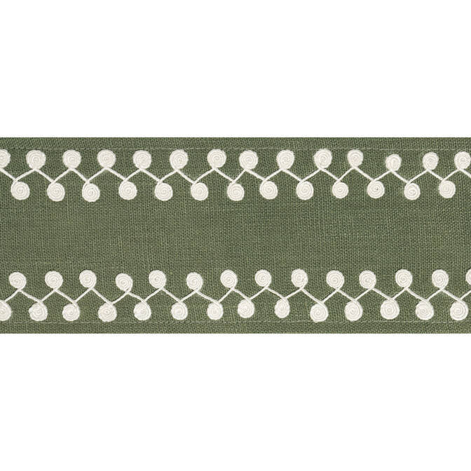 Perla Tape Juniper E12223 by Thibaut Fabric Thibaut Fabric Perla Tape Juniper E12223Fabric Tapes & Trims Volume 3 63% Linen, 34% Viscose, 3% Spun Poly INDIA </p><p>Repeat: V: 0.5 3.375 - Fabric Carolina -