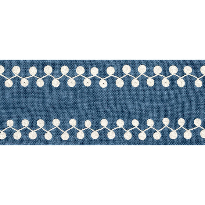 Perla Tape Bermuda E12227 by Thibaut Fabric Thibaut Fabric Perla Tape Bermuda E12227Fabric Tapes & Trims Volume 3 63% Linen, 34% Viscose, 3% Spun Poly INDIA </p><p>Repeat: V: 0.5 3.375 - Fabric Carolina -