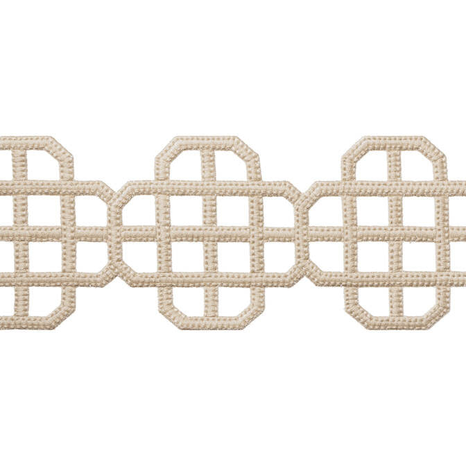 Fret Applique Linen E12263 by Thibaut Fabric Thibaut Fabric Fret Applique Linen E12263Fabric Tapes & Trims Volume 3 100% Polyester INDIA </p><p>Repeat: V: 3.25 3.5 - Fabric Carolina -