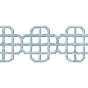Thibaut Fabric Fret Applique Powder E12266