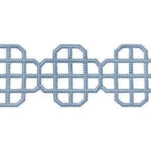 Thibaut Fabric Fret Applique Sky E12267