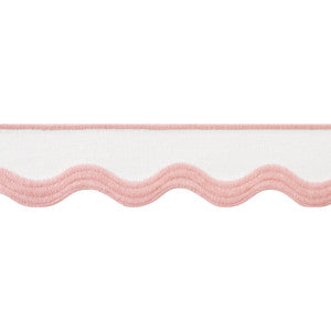 Thibaut Trim Wave Tape Blush on White E12329