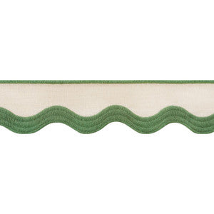 Thibaut Trim Wave Tape Kelly on Linen E12337