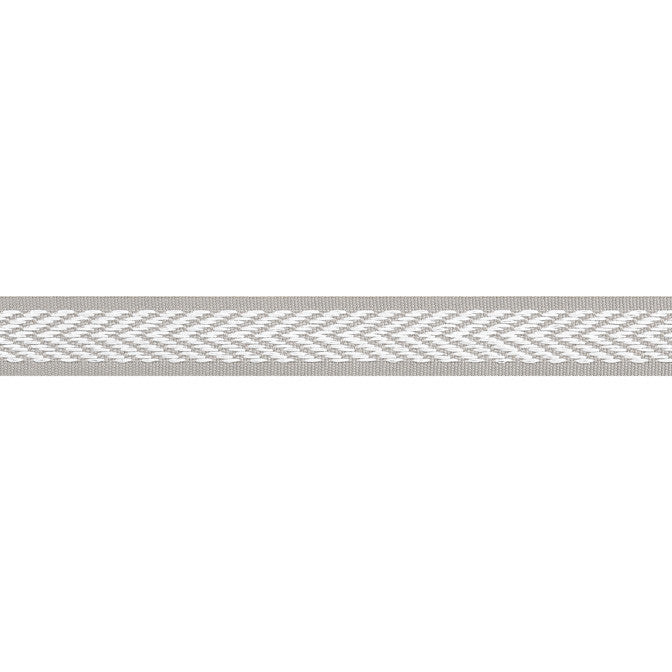 Westport Tape Sterling E81846 by Thibaut Fabric Thibaut Fabric Westport Tape Sterling E81846Fabric Tapes & Trims Vol. 4 100% Solution Dyed Polyester UNITED KINGDOM </p><p>Repeat: V: - 1 - Fabric Carolina -