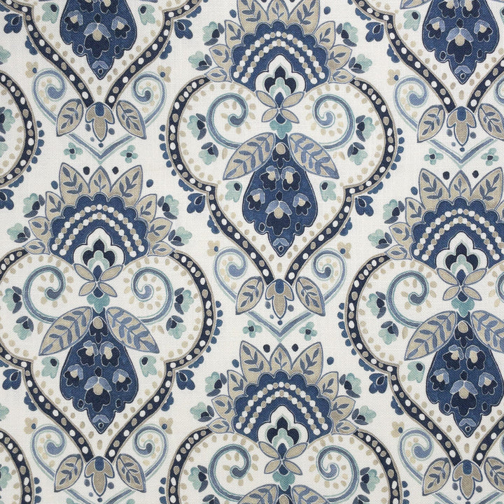 Eaton 3 Ink by Stout Designer Fabric RAINBOW LIBRARY DENIM/INDIGO 67%SVI 33%LIN SPAIN Horizontal: 13.500 and Vertical: 13.500 54 in - Swanky Fabrics -