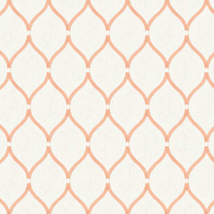Ebbtide 5 Coral by Stout Designer Fabric RAINBOW LIBRARY SUNSET/SPICE 70%COT 25%POL 5%LIN %REMB INDIA Horizontal: 4.000 and Vertical: 7.500 54 in - Swanky Fabrics -