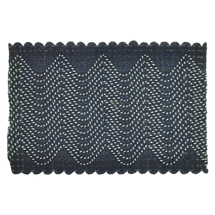 Eclectic 2 Cobalt by Stout Trim Stout Trim Eclectic 2 CobaltTrim MOONDUST TRIM CHINA </p><p>Repeat: H: 0.000, V: 0.000 2 in - Fabric Carolina -