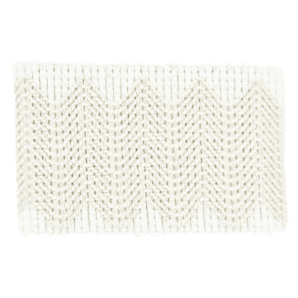 Eclectic 4 Pearl by Stout Designer Trim Moondust Trim 42% Spun Viscose 29% Linen 17% Nylon 7% Cotton 5% Metallic CHINA Horizontal: 0 and Vertical: 0 2 in - Swanky Fabrics -