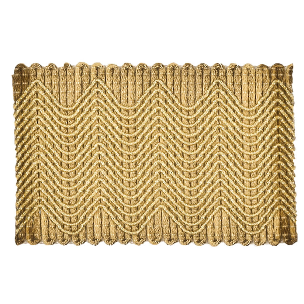 Eclectic 5 Fawn by Stout Designer Trim MOONDUST TRIM 42%SVI 29%LIN 17%NYL 7%COT 5%MTL CHINA </p><p>Repeat: 0 2 in - Swanky Fabrics -