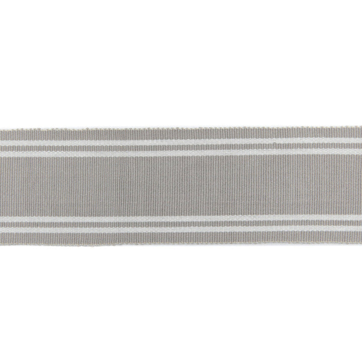 Renwick Braid Soft Grey by Threads Designer Trim GREAT STRIPES COTTON - 100% India Horizontal: and Vertical: 1.97 - Swanky Fabrics -