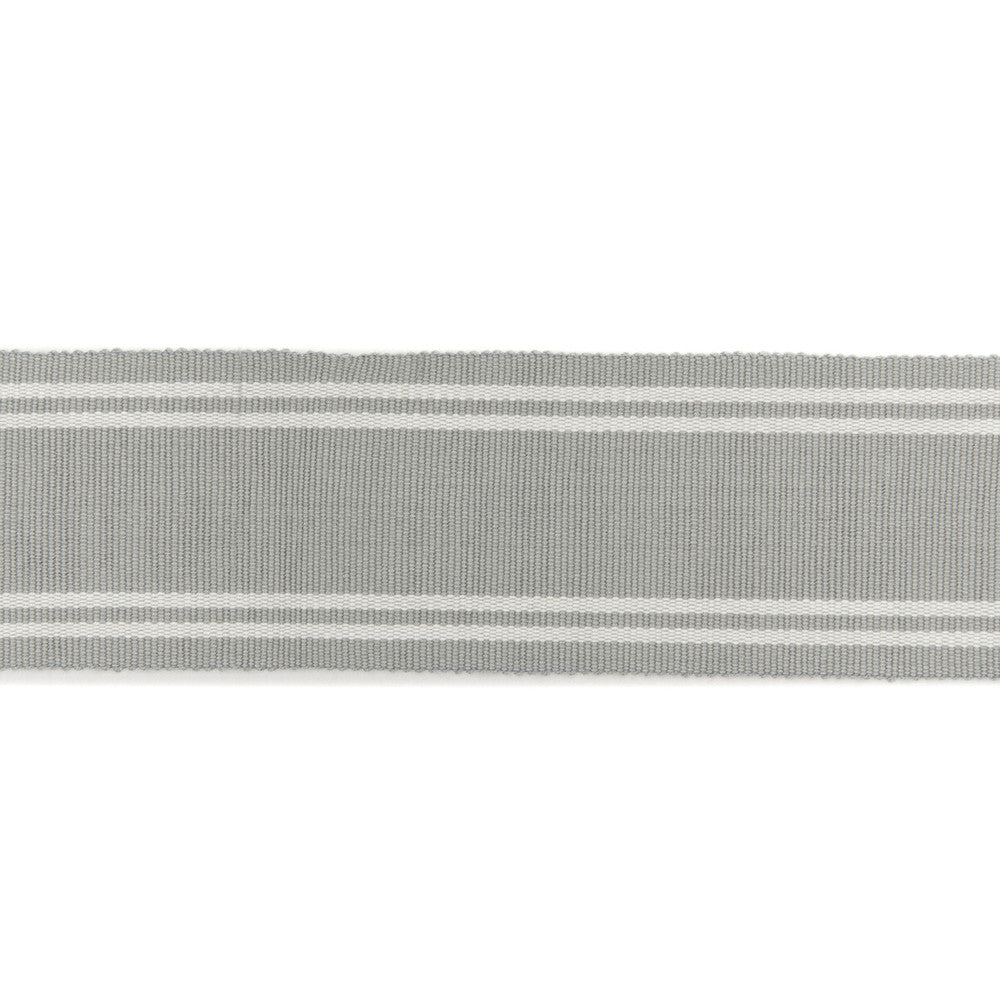 Renwick Braid Pewter by Threads Designer Trim GREAT STRIPES COTTON - 100% India - Horizontal: - and Vertical: - 1.97 - Swanky Fabrics -
