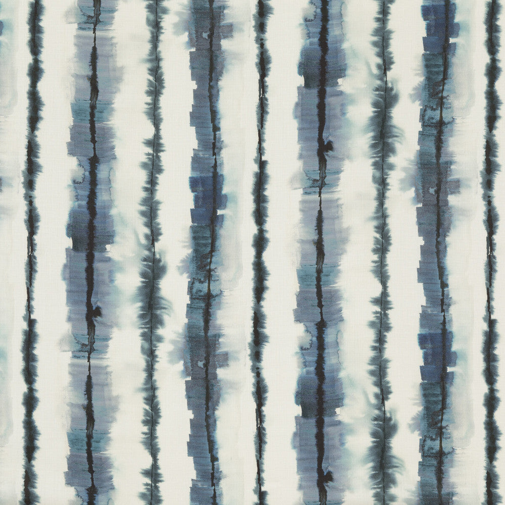 Ficheto Indigo by Threads Designer Fabric MORO LINEN - 100% Austria - Horizontal: 18.912 and Vertical: 27.58 56.736 - Swanky Fabrics -