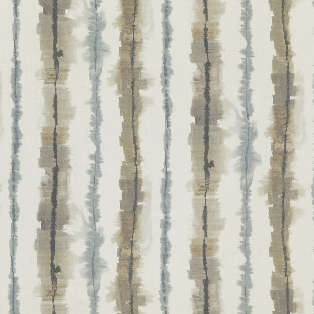 Ficheto Linen/Taupe by Threads Designer Fabric MORO LINEN - 100% Austria Horizontal: 18.912 and Vertical: 27.58 56.736 - Swanky Fabrics -