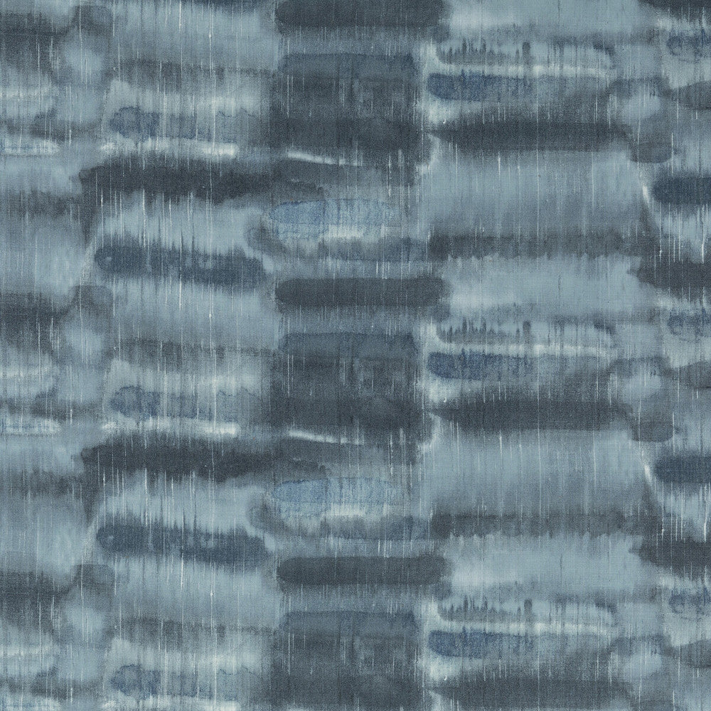 Sarabi Indigo by Threads Designer Fabric NALA PRINTS LINEN - 100% Austria Horizontal: 57.524 and Vertical: 14.184 57.524 - Swanky Fabrics -