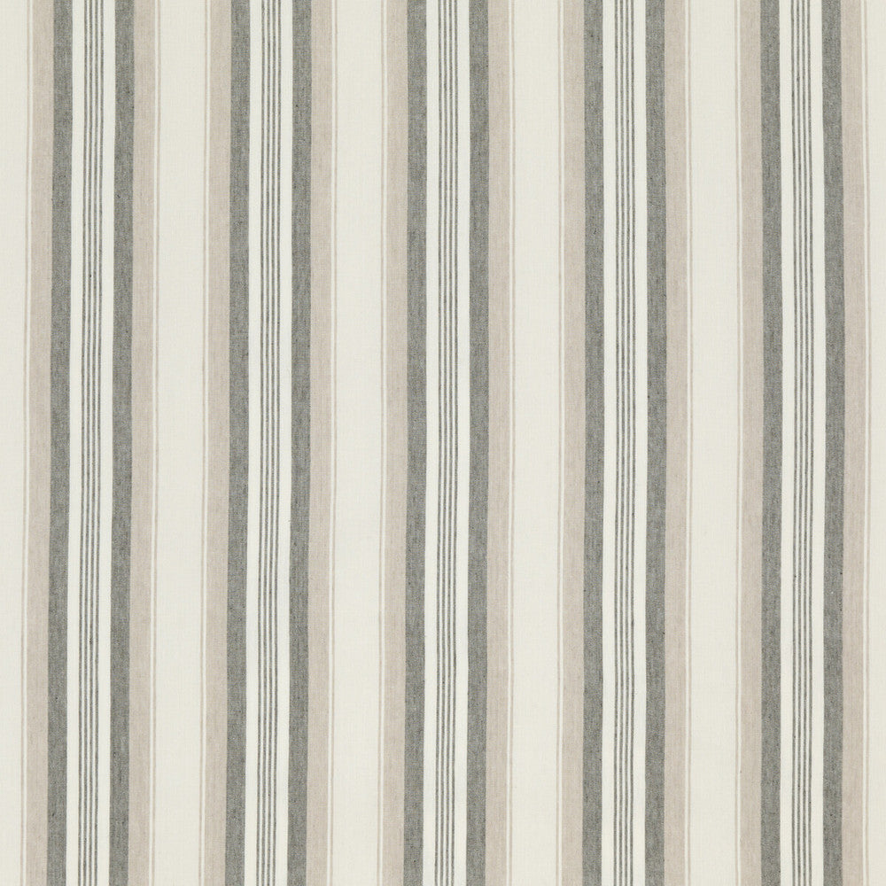 Lovisa Taupe by Threads Fabric Threads Fabric Lovisa TaupeFabric GREAT STRIPES LINEN - 65%;COTTON - 35% India </p><p>Repeat: H: 7.683, V: 53.978 - Fabric Carolina -