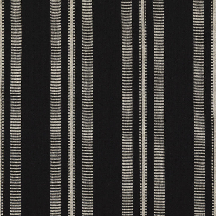 Stanton Ebony by Threads Fabric Threads Fabric Stanton EbonyFabric GREAT STRIPES COTTON - 75%;JUTE - 25% India </p><p>Repeat: H: 13.396, V: 53.584 - Fabric Carolina -
