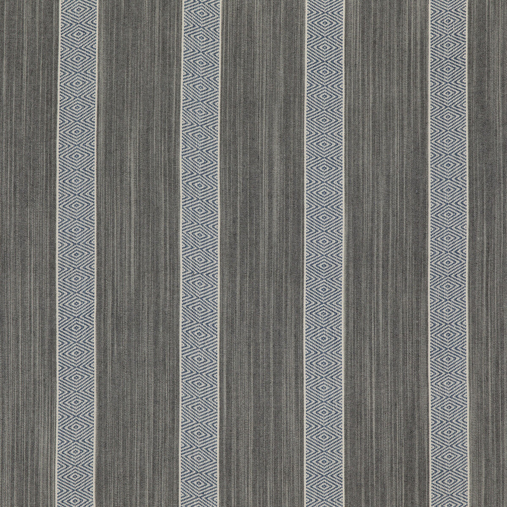 Rexford Indigo by Threads Fabric Threads Fabric Rexford IndigoFabric GREAT STRIPES COTTON - 80%;JUTE - 20% India </p><p>Repeat: H: 8.865, V: 53.19 - Fabric Carolina -