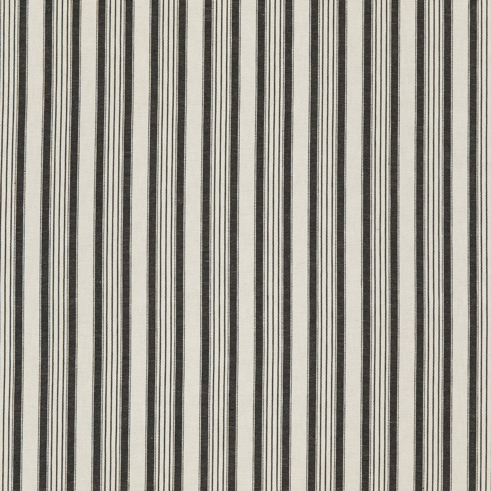 Becket Ebony by Threads Designer Fabric GREAT STRIPES LINEN - 56%;COTTON - 44% Italy HEAVY Horizontal: 4.728 and Vertical: - 52.008 - Swanky Fabrics -