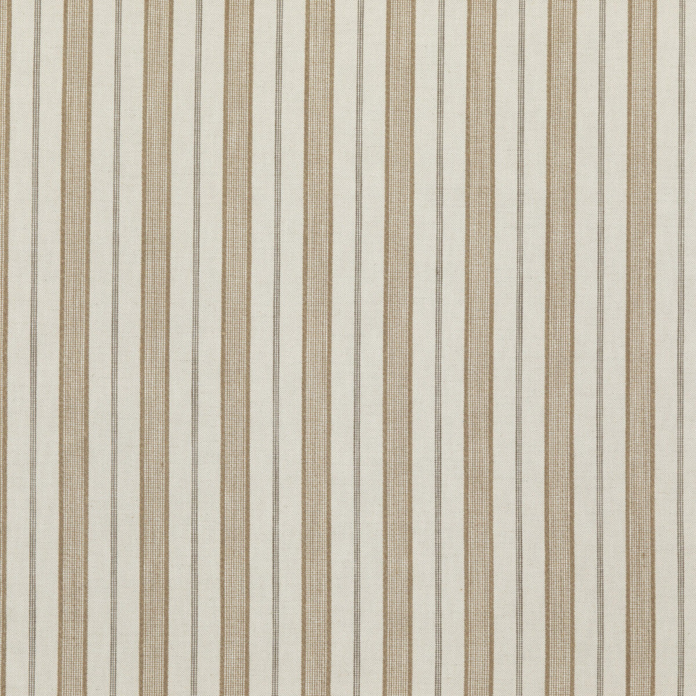 Stirling Taupe by Threads Designer Fabric GREAT STRIPES COTTON - 53%;LINEN - 19%;JUTE - 14%;ACRYLIC - 12%;NYLON - 2% Italy HEAVY Horizontal: 4.728 and Vertical: - 52.008 - Swanky Fabrics -