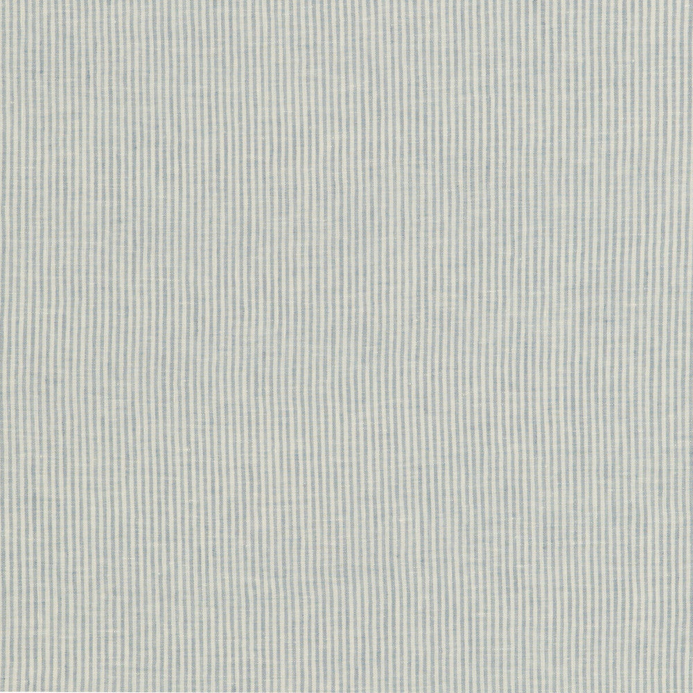 Nala Ticking Sky by Threads Designer Fabric NALA LINENS LINEN - 100% Italy Horizontal: and Vertical: 120.17 - Swanky Fabrics -