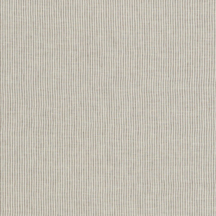 Nala Ticking Dove by Threads Designer Fabric NALA LINENS LINEN - 100% Italy Horizontal: and Vertical: 120.17 - Swanky Fabrics -