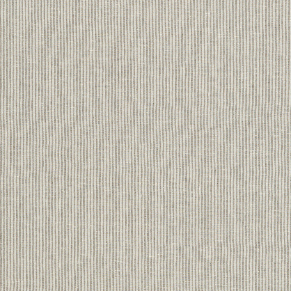 Nala Ticking Dove by Threads Designer Fabric NALA LINENS LINEN - 100% Italy - Horizontal: - and Vertical: - 120.17 - Swanky Fabrics -