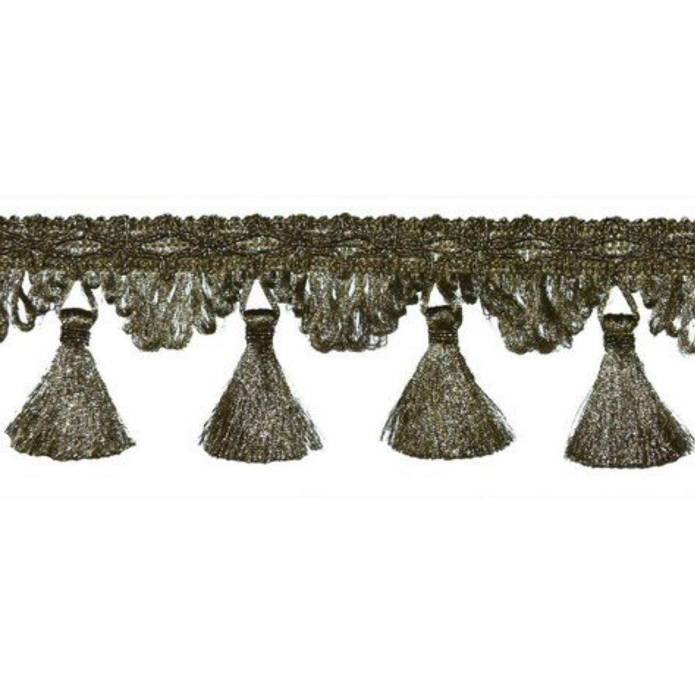 3013 Antique by Europatex Designer Fabric Metallic 100% Polyester 0.50 inches - Swanky Fabrics -