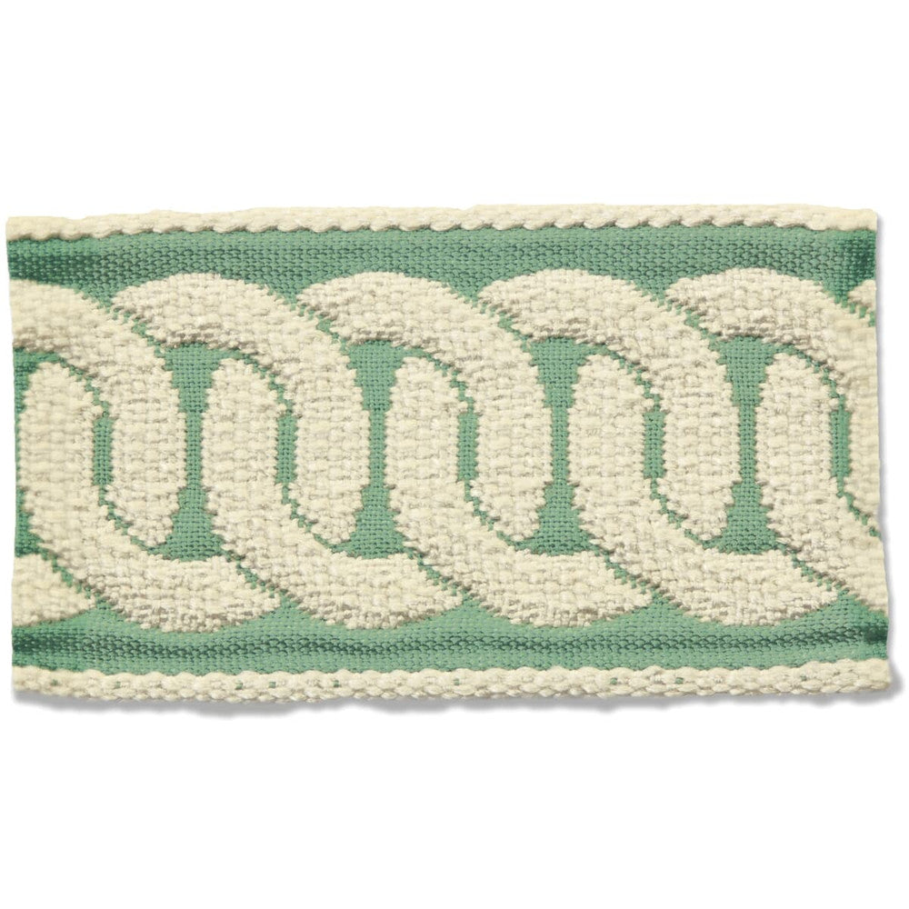 Edderton 1 Seaspray by Stout Trim Stout Trim Edderton 1 SeasprayTrim NEW WORLD TAPES & BORDERS FRANCE </p><p>Repeat: H: 1.500, V: 0.000 2 in - Fabric Carolina -