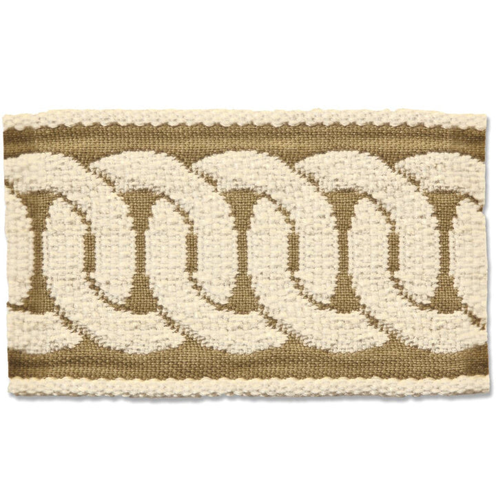 Edderton 2 Desert by Stout Designer Trim NEW WORLD TAPES & BORDERS 100%SVI FRANCE Horizontal: 1.500 and Vertical: 0.000 2 in - Swanky Fabrics -