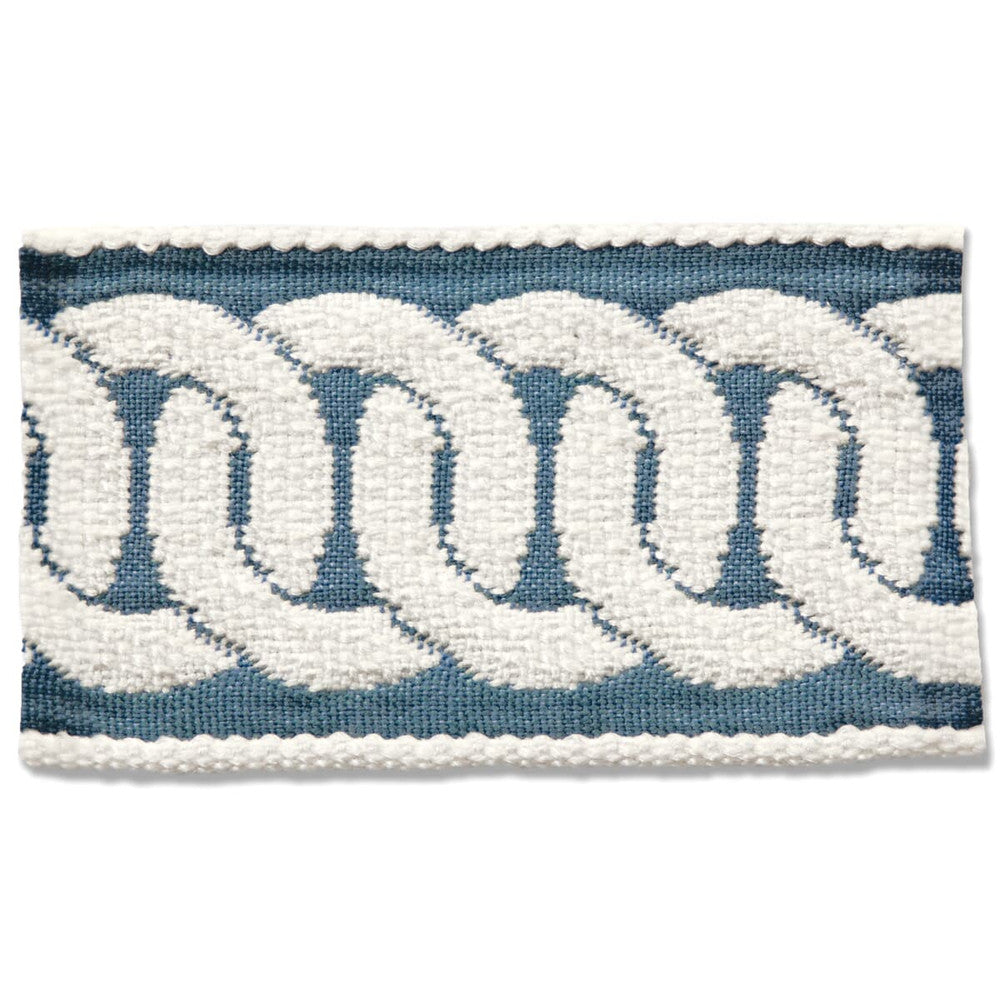 Edderton 3 Lake by Stout Designer Trim NEW WORLD TAPES & BORDERS 100%SVI FRANCE Horizontal: 1.500 and Vertical: 0.000 2 in - Swanky Fabrics -