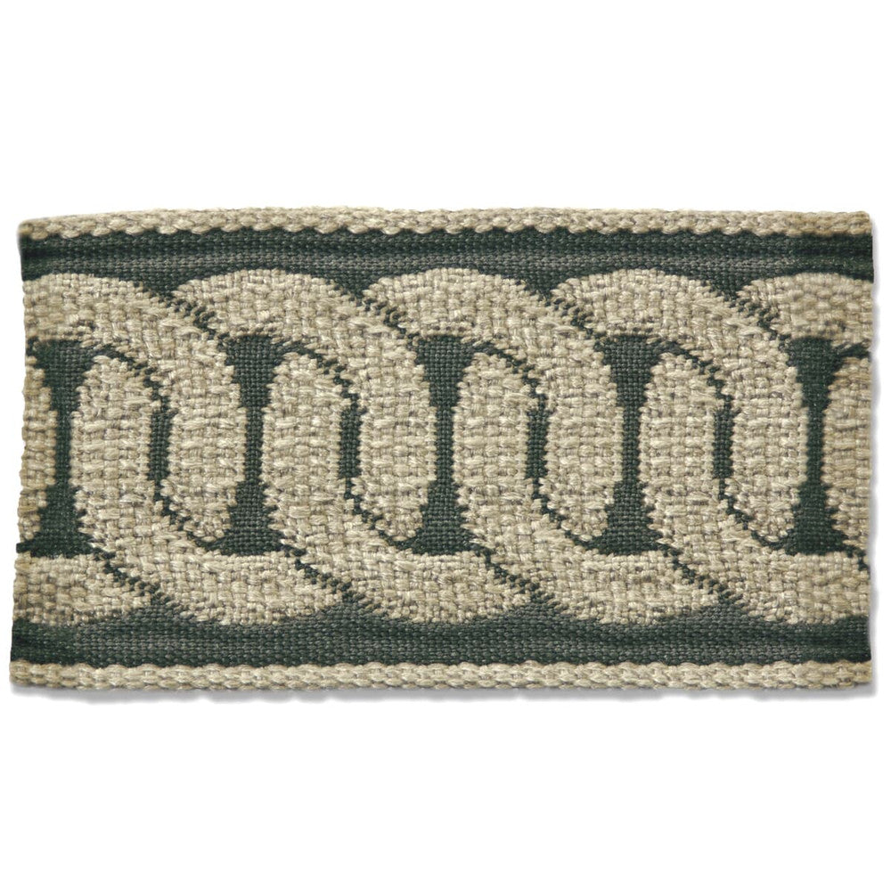Edderton 4 Smoke by Stout Designer Trim NEW WORLD TAPES & BORDERS 100%SVI FRANCE </p><p>Repeat: 0 2 in - Swanky Fabrics -