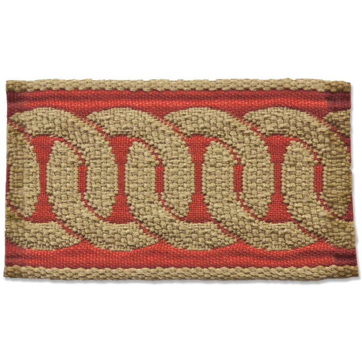Edderton 5 Rouge by Stout Designer Trim New World Tapes & Borders 100% Spun Viscose FRANCE Horizontal: 1.5 and Vertical: 0 2 in - Swanky Fabrics -