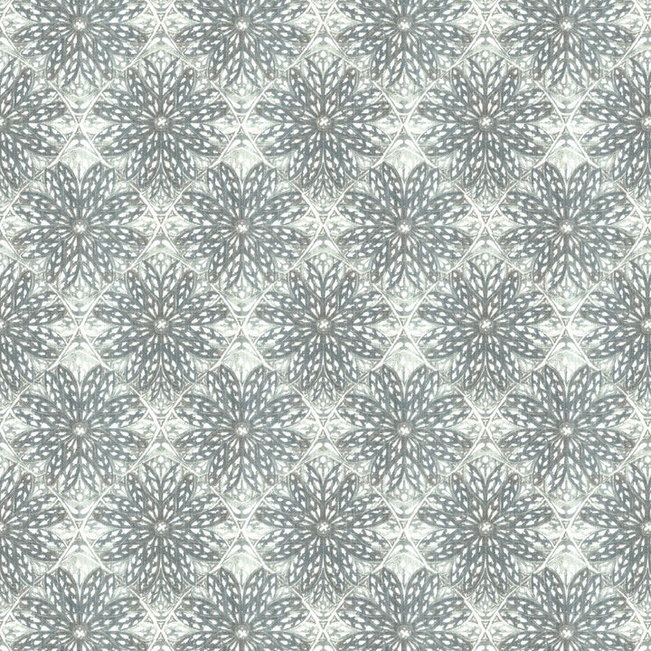Edelweiss 2 Nickel by Stout Designer Fabric RAINBOW LIBRARY FOG/COAL 85%COT 15%LIN USA Horizontal: 8.375 and Vertical: 8.375 54 in - Swanky Fabrics -