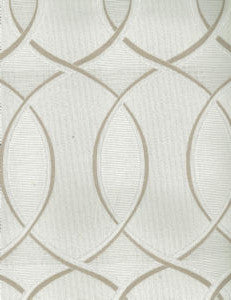 Edison Taupe 2 by Norbar Designer Fabric SPLENDOR 68% POLYESTER 32% COTTON INDIA 11 1/4"V 3 7/8"H 54 - Swanky Fabrics -