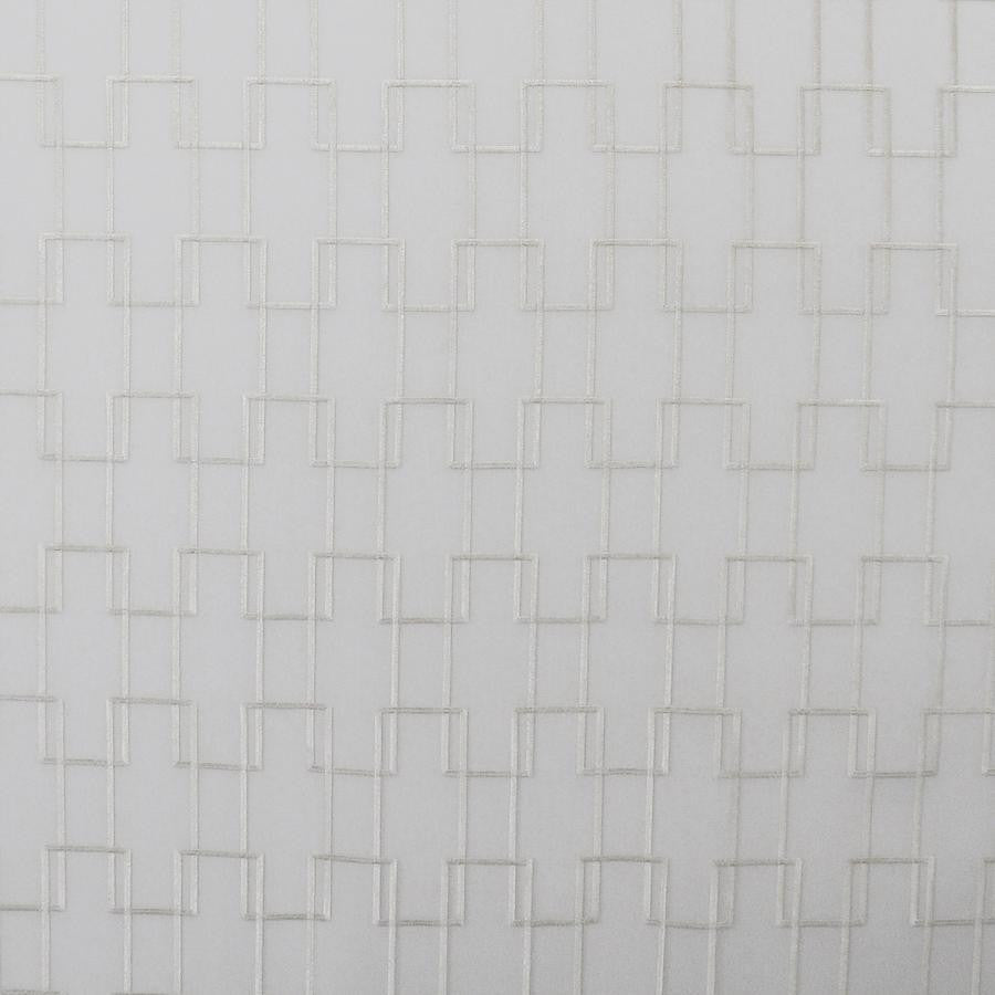 Edie # 06 Cameo by Maxwell Designer Fabric Sheer Style 100% POLYESTER TURKEY V-7"H-3.2" 118" EMB.WIDTH 105" - Swanky Fabrics -