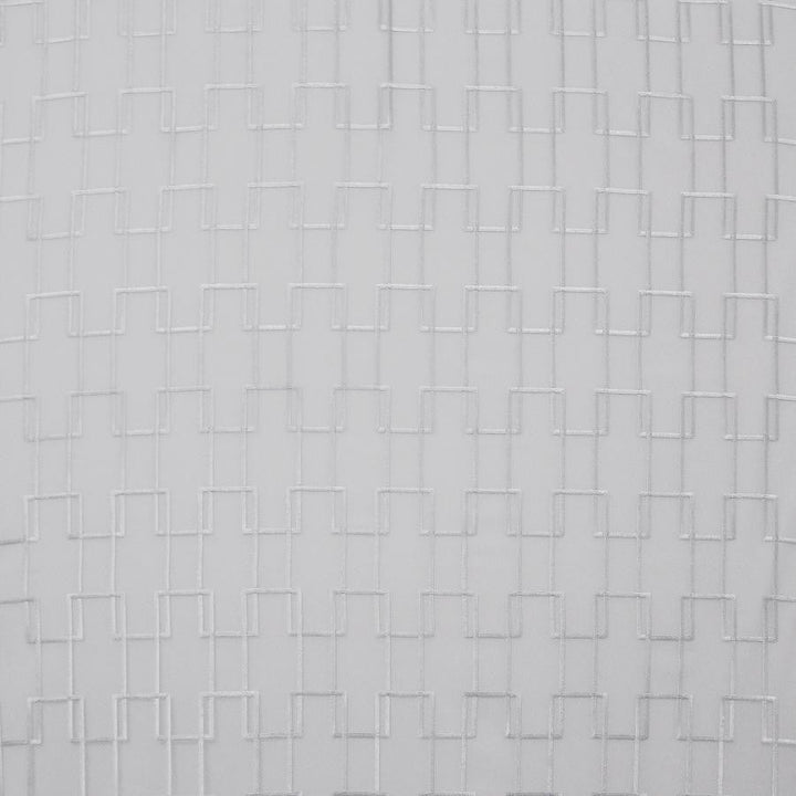Edie # 1004 Palladium by Maxwell Designer Fabric Sheer Style 100% POLYESTER TURKEY V-7"H-3.2" 118" EMB.WIDTH 105" - Swanky Fabrics -
