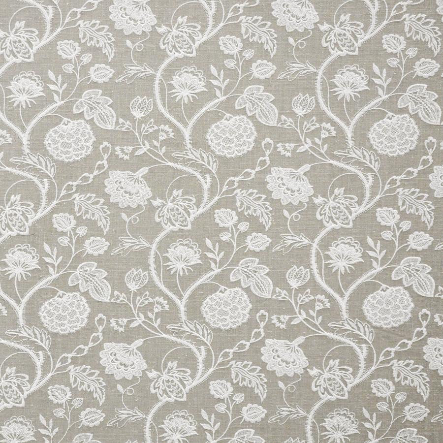 Elizabeth # 244 Stone by Maxwell Designer Fabric Color Theory-Vol.Vi Alabaster 70% POLYESTER/30% COTTON INDIA V-9.5"H-8.5" 54" - Swanky Fabrics -