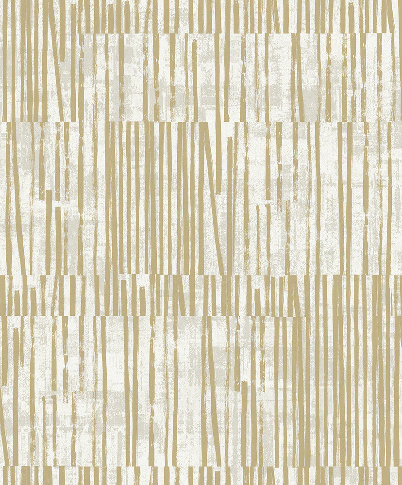 Serapha Lines Honey EL20007 by Seabrook Designs Designer Wallpaper