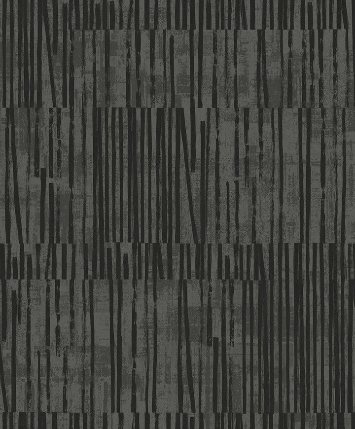 Serapha Lines Onyx EL20008 by Seabrook Designs Designer Wallpaper