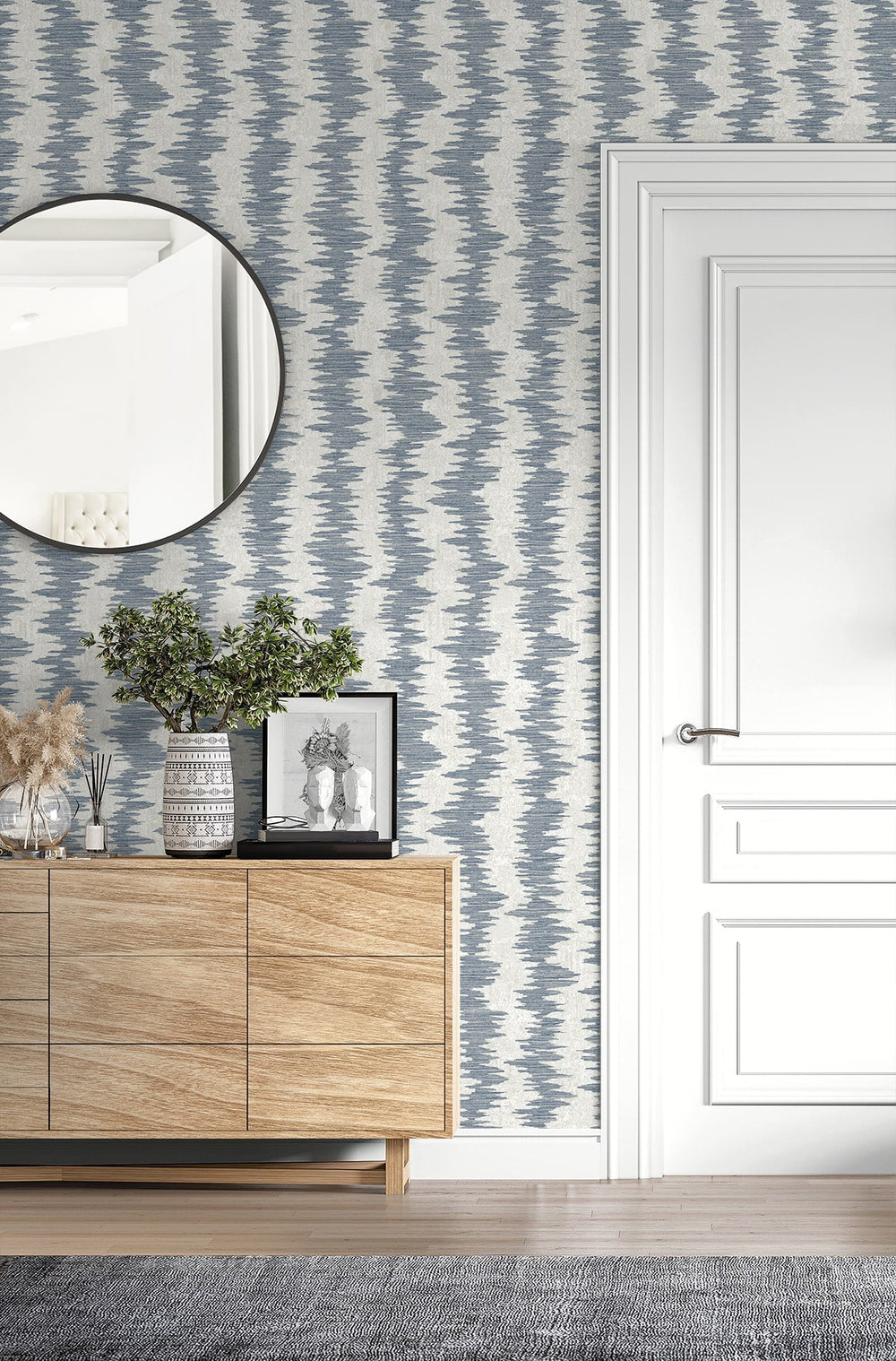 Noctara Blue Breeze EL20202 by Seabrook Designs Designer Wallpaper