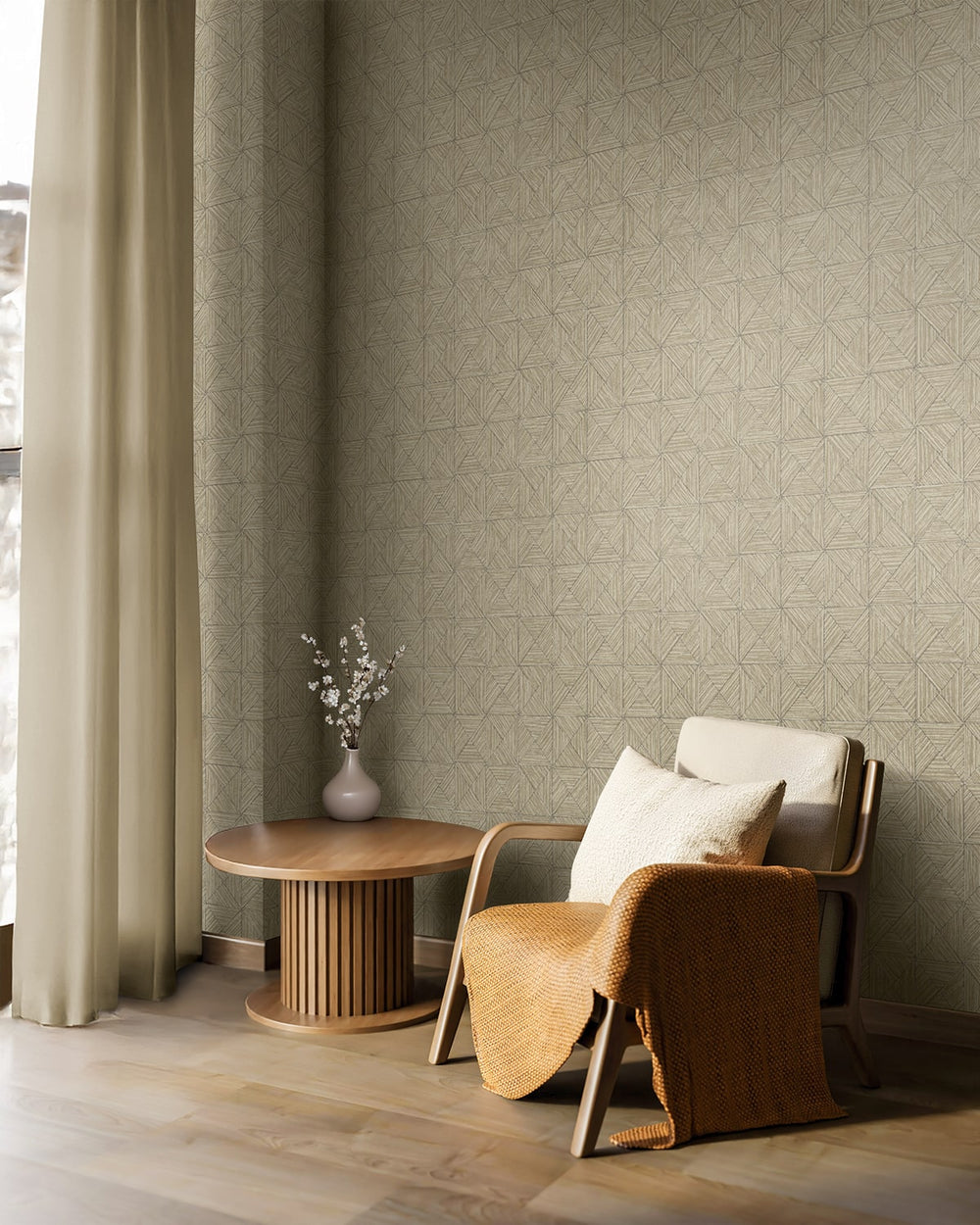 Lunoria Burlap EL20507 by Seabrook Designs Designer Wallpaper