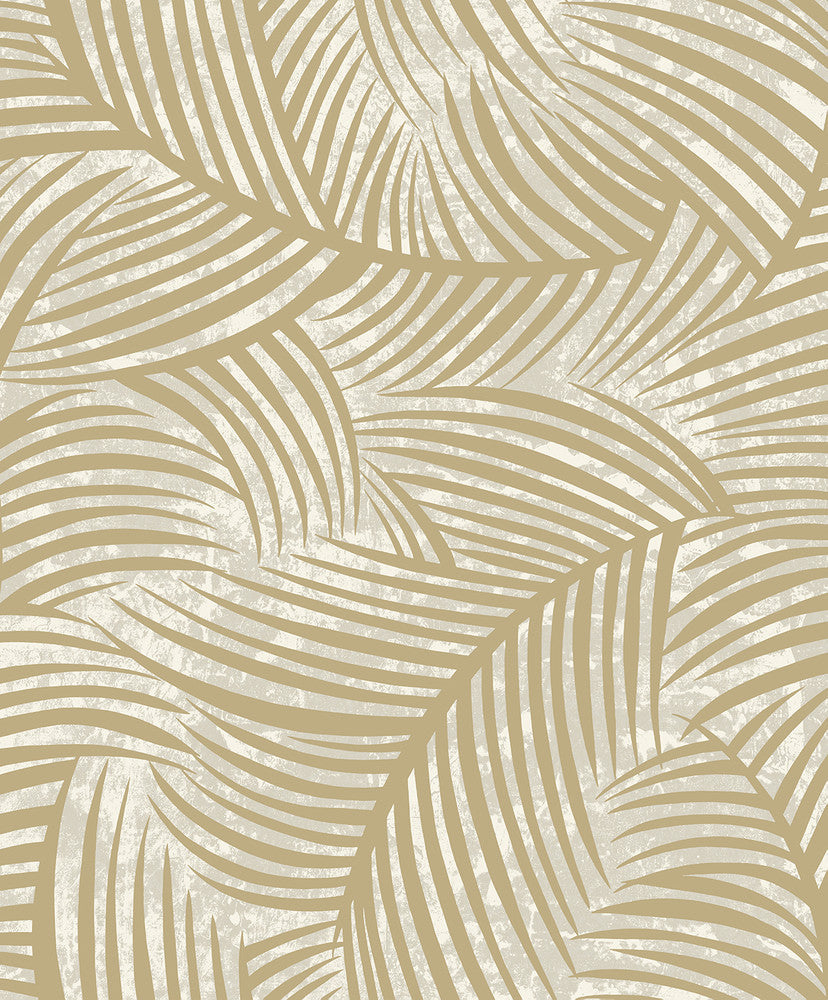 Zephyra Palms Toasted Almond EL20617 by Seabrook Designs Designer Wallpaper