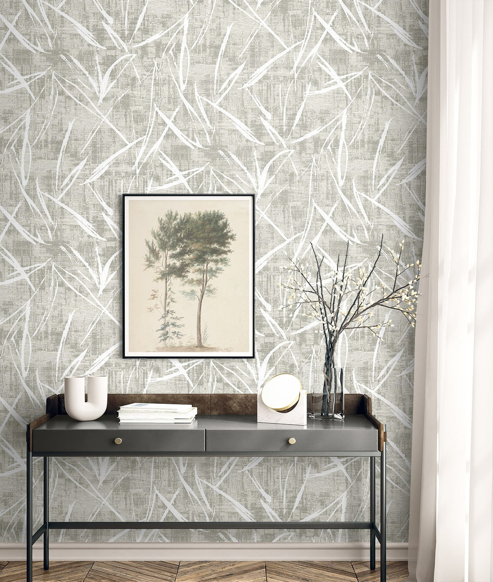 Luneth Winter Gray EL20908 by Seabrook Designs Designer Wallpaper