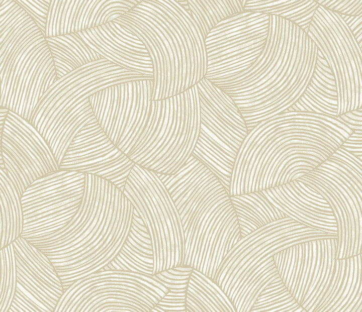 Stellara Champagne with Glass Beads EL21007 by Seabrook Designs Designer Wallpaper