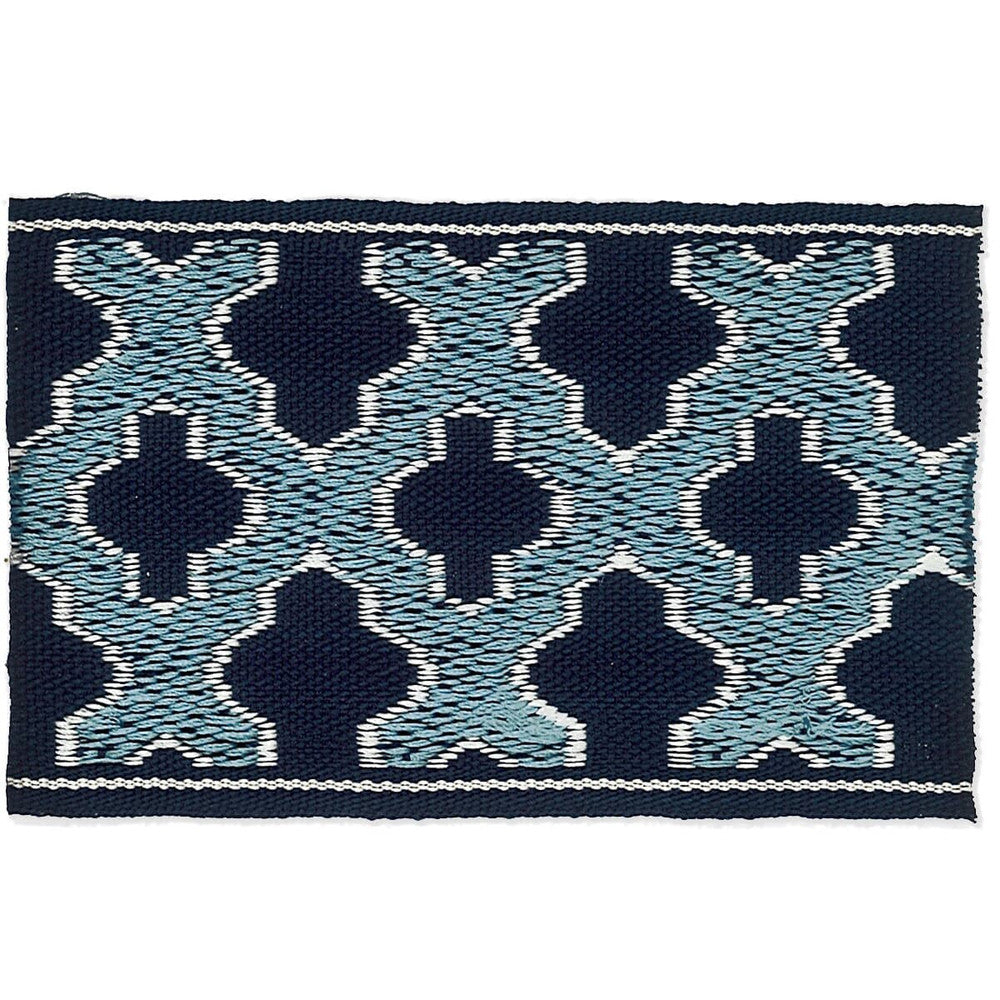 Elusive 1 Navy by Stout Designer Trim HARMONY TRIM 59%SVI 41%POL CHINA FLAME RETARDANT-U.F.A.C. CLASS 1 CATB 117-2013 PERFORMANCE RATED FABRIC WYZENBEEK 70 000 DOUBLE RUB WEAR TEST (HEAVY DUTY) Horizontal: 0.000 and Vertical: 0.000 2.5 in - Swanky Fabrics -
