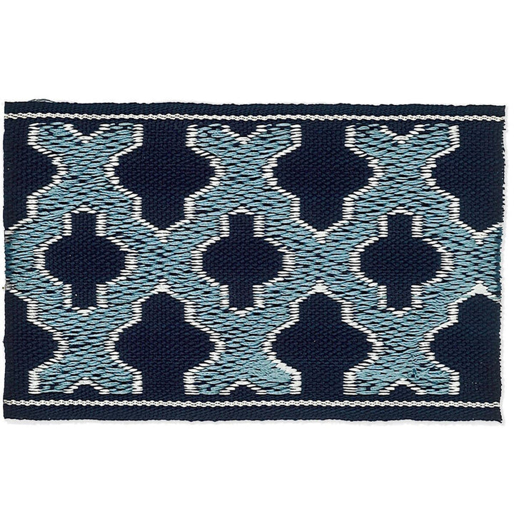 Elusive 1 Navy by Stout Designer Trim HARMONY TRIM 59%SVI 41%POL CHINA FLAME RETARDANT-U.F.A.C. CLASS 1 CATB 117-2013 PERFORMANCE RATED FABRIC WYZENBEEK 70 000 DOUBLE RUB WEAR TEST (HEAVY DUTY) Horizontal: 0.000 and Vertical: 0.000 2.5 in - Swanky Fabrics -